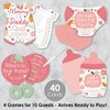 Big Dot of Happiness Girl Little Pumpkin - 4 Fall Baby Shower Games - 10 Cards Each - Gamerific Bundle - 2 of 4