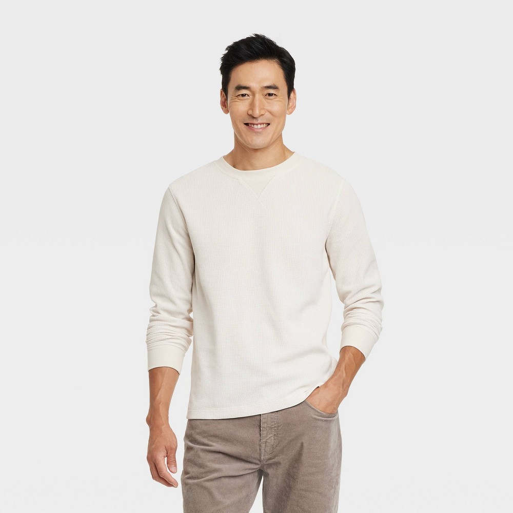 Men Long Sleeve Textured T-Shirt