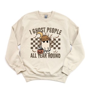 Simply Sage Market Women's Graphic Sweatshirt I Ghost People All Year Round - 1 of 4