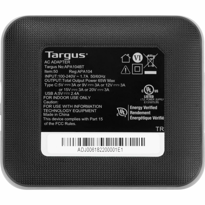 Targus 65W USB-C/USB-A Charger, 3 of 10