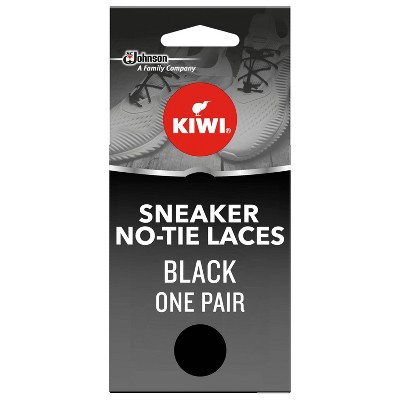 KIWI Sneaker No Tie Shoe Laces - Black 1 pair