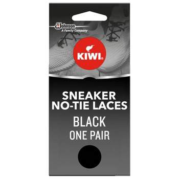 KIWI Sneaker No Tie Shoe Laces - Black 1 pair