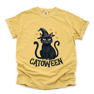 Simply Sage Market Catoween Cat Garment Dyed Tee - 1 of 4