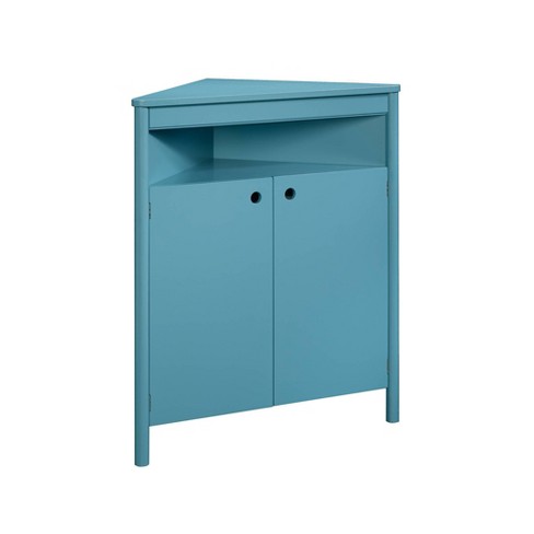 Anda Noor Corner Storage Cabinet Sea Blue Sauder Target