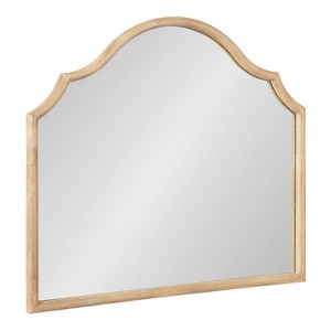 Kate & Laurel All Things Decor 32"x28" Leanna Wood Arched Mirror - 1 of 4