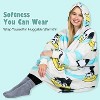 Catalonia Woman Blanket Hoodie Oversized Sweatshirt, Comfy Fleece Pullover Longe Sleeve, One Size Fits All, Gift Woman Wife - 2 of 4