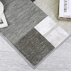 Non-Slip Washable Rugs, Low Pile Ultra-Thin Geometric Rug, Contemporary Boxes Print Color-Blocked Soft Carpet for Living Room Bedroom Home Office - 4 of 4