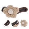 Unique Bargains Women's Fashion Wool Floral Duckbill Hair Clips 1 Pc - 2 of 4