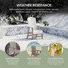 WestinTrends Outdoor Patio Shell-back Adirondack Dining Chair Weather Resistant - 3 of 4