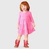 City Threads Girls Soft Jersey Cotton Long Sleeve Tiered Dress - USA-Made Comfortable & Stylish Kids/Toddlers Clothing - 3 of 4