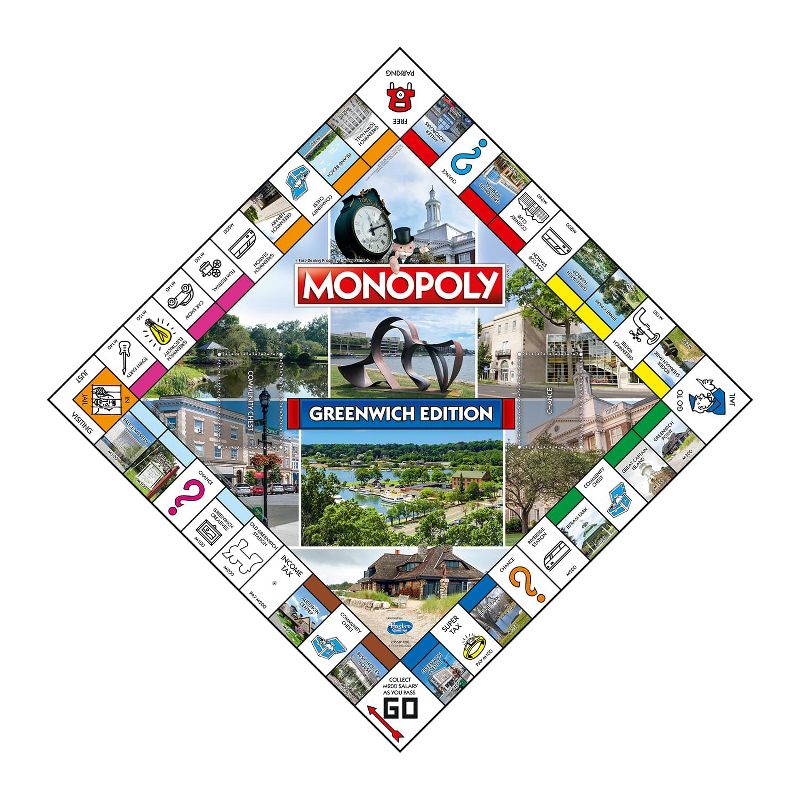 Top Trumps Monopoly Greenwich Edition Family Board Game | 2-6 Players, 3 of 4