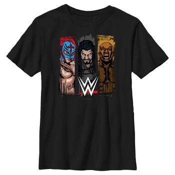 Boy's WWE Rey Mysterio Roman Reigns and Bobby Lashley T-Shirt