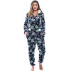 Just Love Womens One Piece Winter Holiday Adult Bodysuit Faux Shearling Lined Hoody Xmas Pajamas - 4 of 4