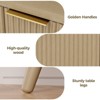 ChicFurnit Decorative Storage Cabinet Modern Design with Gold Handles for Stylish Dining Room Organization, Wood, 47.2"*13.8"*30" - 4 of 4