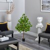 Nearly Natural 4-ft Lemon Artificial Tree - 4 of 4