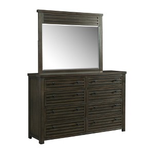 Montego 8 Drawer Dresser & Mirror Set Toasted Walnut - Picket House Furnishings