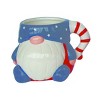 Transpac 4th of July Patriotic American Uncle Sam Gnome 4th of July Ceramic Mug Set of 4, Dishwasher Safe - 2 of 4