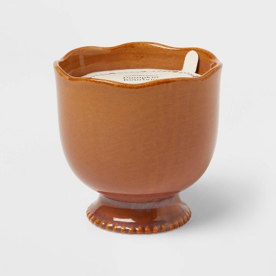 Ceramic Jar Candle Pumpkin Bourbon - Threshold™