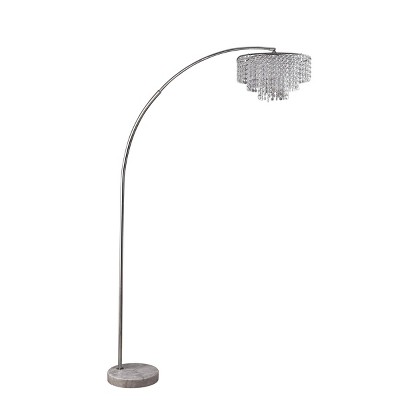 large metal floor lamp