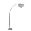 86" Antique Arc Metal Floor Lamp with Chandelier Shade, Marble Base - Ore International - 2 of 3