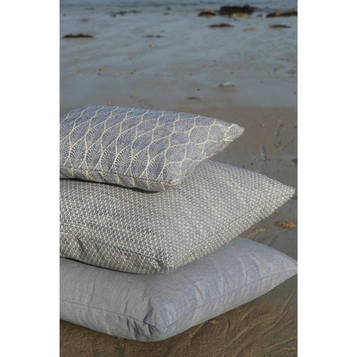 Coastal Breeze Indigo Blue Indoor Outdoor Pillow