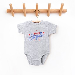 The Juniper Shop Western Stars And Stripes Baby Bodysuit - 1 of 2