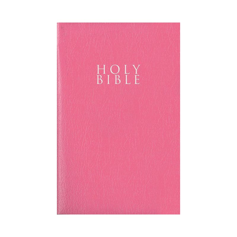Niv, Gift and Award Bible, Leather-Look, Pink, Red Letter Edition, Comfort Print - by  Zondervan (Paperback), 1 of 2