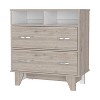 PAGED Kids 3 Drawer Dresser, Modern Simple Chest of Drawers with Euro Glides & Cartoon Pulls for Living Room, Hallway - 3 of 4