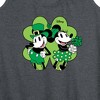 Women's - Disney - Mickey Minnie Shamrock Graphic Racerback Tank - 2 of 4