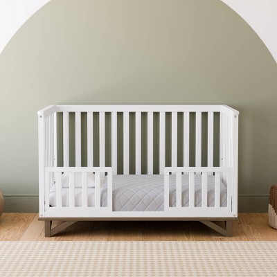 Santa Monica White and Driftwood 5-in-1 Convertible Crib