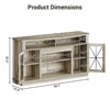 Homhougo TV Stand for TVs up to 70" Grey - 2 of 4