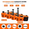 HANPURE Electric Car Jack Kit, 5 Ton Hydraulic Lift with Impact Wrench, Inflatable Pump, LED Light for SUV/MPV/Sedan, Chrome Vanadium Steel - 2 of 4