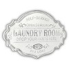 Cheung's Dafina Enamel Style Finished Laundry Sign - Rustic - 2 of 4