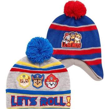 Paw Patrol Boys Winter Hat - 2 Pack Beanie Set for Little Boys Ages 4-7