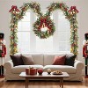 6FT Christmas Garland with LED Lights Battery Operated, Christmas Decorations 20 Lights 8-Function - 4 of 4