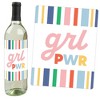 Big Dot of Happiness Women's Day - Feminist Party Decorations for Women - Wine Bottle Label Stickers - Set of 4 - 2 of 4
