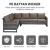 Belord 9 Piece Outdoor Sectional Furniture Set, All Weather Outdoor Conversation Set with L-Shape Sectional Sofa, Patio Couch, and Swivel Patio Chair - 2 of 4