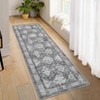 Area Rug Machine Washable Low Pile Rug with Rubber Backing Floor Carpet Low Pile Vintage Foldable Rugs for Bedroom Living Room Home Office Playroom - 3 of 4