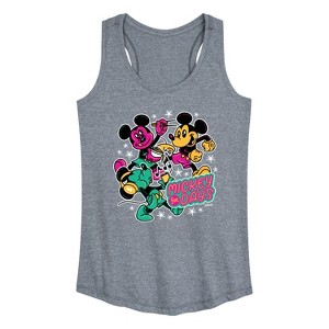 Women's - Disney - Mickey Collage Graphic Racerback Tank - 1 of 4