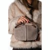 ISLAND - Taupe Suede Leather Shoulder Bag (Women) taupe suede standart - 3 of 4