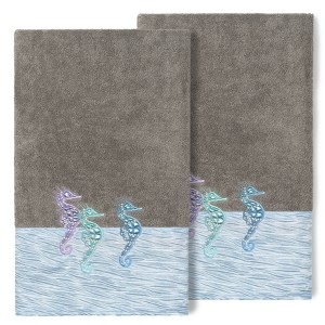 Linum Home Textiles 100% Turkish Cotton SOFIA Embellished Towel Set - 1 of 2