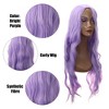 Unique Bargains Women's Curly Wigs 28" with Wig Cap - 4 of 4