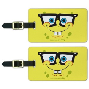 Spongebob Nerd Face Luggage ID Tags Set of 2 - 1 of 4