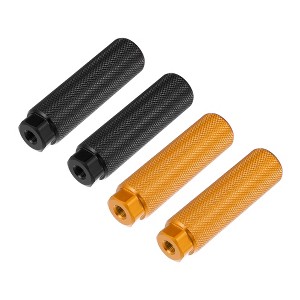 Unique Bargains Universal Aluminum Alloy BMX MTB Bike Bicycle Axle Rear Foot Pegs Footrests Fit 3/8" 2 Pairs - 1 of 4
