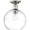 Progress Lighting Hansford 1-Light Flush Mount, Polished Nickel, Clear Shade - 3 of 4