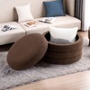 NicBex Round Storage Ottoman,Upholstered Footstool Ottoman - 4 of 4