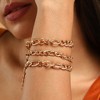 SOHI Women's California Gold The Chainlink Multi-Layer Bracelet - 3 of 4