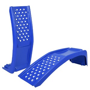 8" Lift Steel Car Ramp 8000 Lbs Capacity, 4000 Lbs Per Pair Ramps, Heavy Duty Truck Ramps for Car Repair/ Vehicle Maintenance, 2 Pcs Tire Ramps - 1 of 4