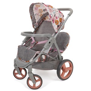 509 Crew: Melange Flora - Mabelle Duo Twin Doll Stroller -2 Dolls 18", 3+ - 1 of 4