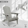 CAVINAS 2-Piece Premium Hemlock Wood Outdoor Folding  Adirondack Chair, Garden Outdoor Chair, Portable Chairs for Adults, Outdoor Folding Chairs - 2 of 4